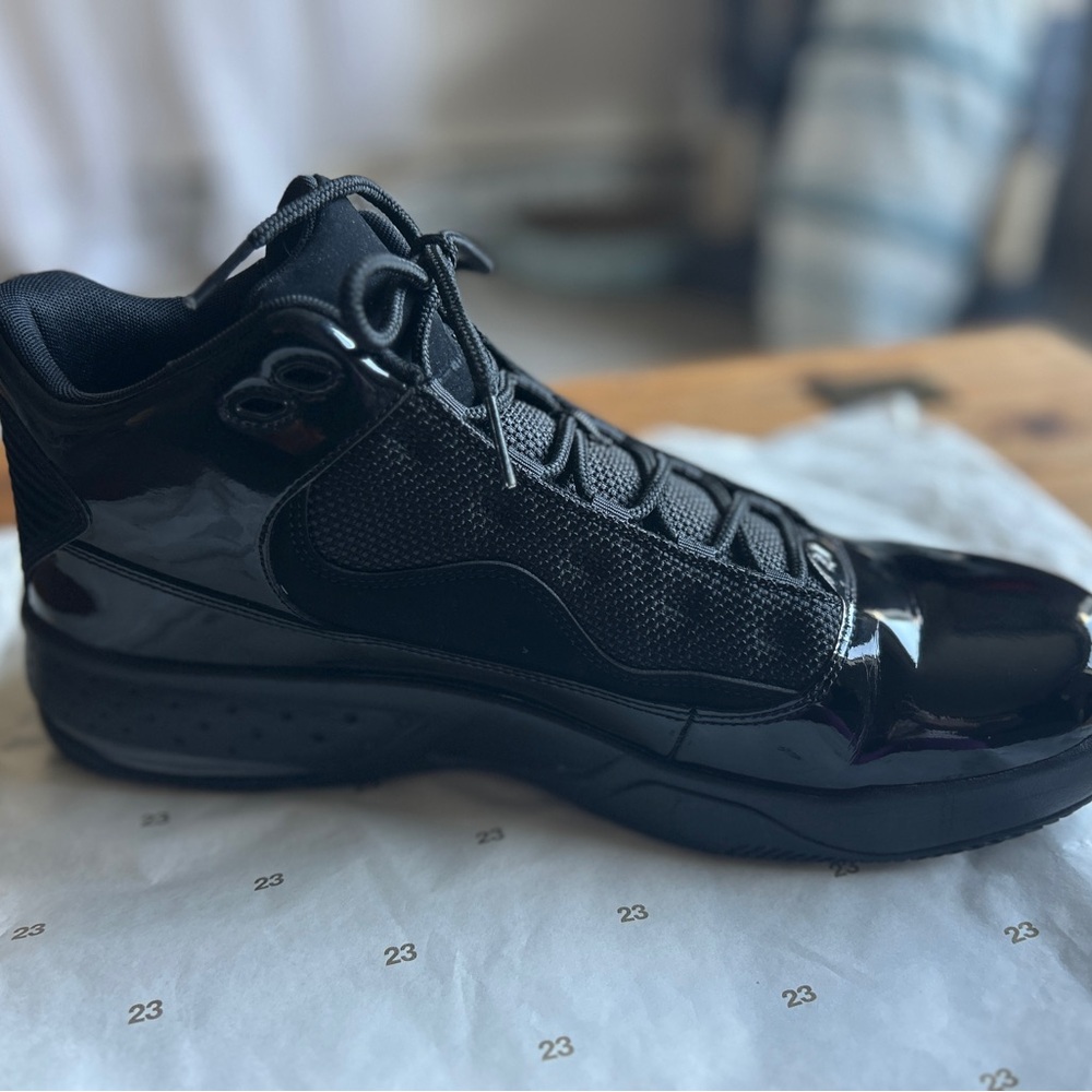 Jordan Black Glossy Sneakers